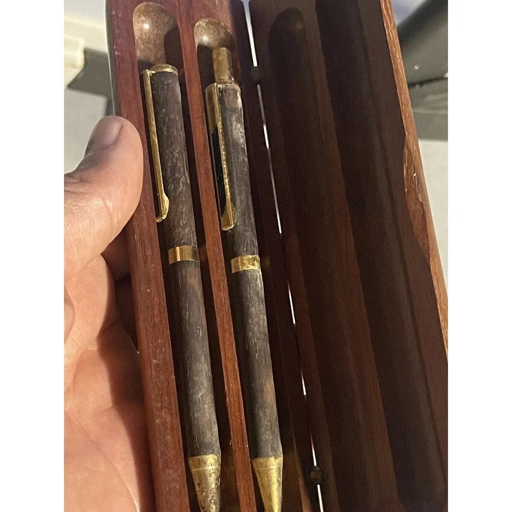Pen In Wooden Case , Vintage Not Working‎